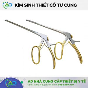 Kìm sinh thiết cổ tử cung màu gold